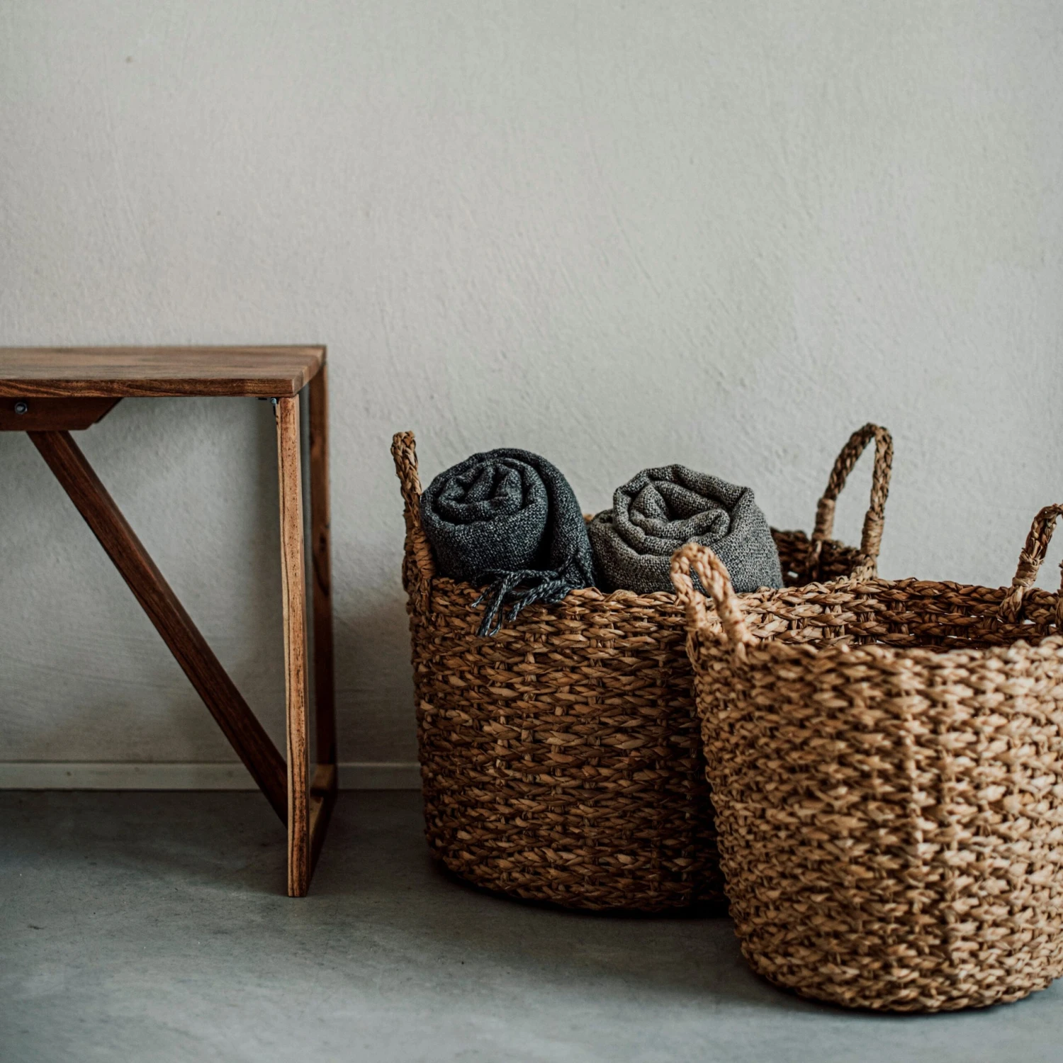 Korb Abaca Rund Griff 3 Korb Abaca Rund Griff – Bild 3