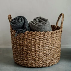 Korb Abaca Rund Griff Groß -Günstig Haushaltsgegenstände 301179 28078 scaled