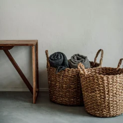 Korb Abaca Rund Griff Groß -Günstig Haushaltsgegenstände 301179 28087 scaled