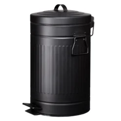 Treteimer 12 L Schwarz