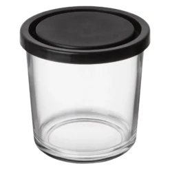 Glasdose Schwarz Deckel 0,5L