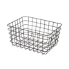 Korb Draht Groß Schwarz
