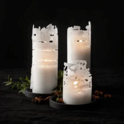 Kerze 7x10cm Weiß -Günstig Haushaltsgegenstände 372676 15639 scaled