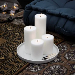 Kerze 7x20cm Weiß -Günstig Haushaltsgegenstände 372678 16688 scaled