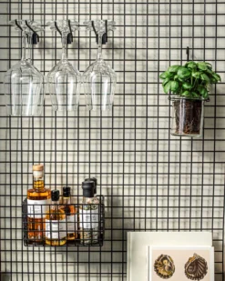 Weinglashalter Doppelspeer Schwarz 20,5 Cm -Günstig Haushaltsgegenstände 373539 37619 scaled