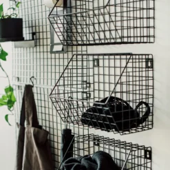 Wandkorb Für Gitternetz 22x30 Cm Schwarz -Günstig Haushaltsgegenstände 374701 35527 scaled
