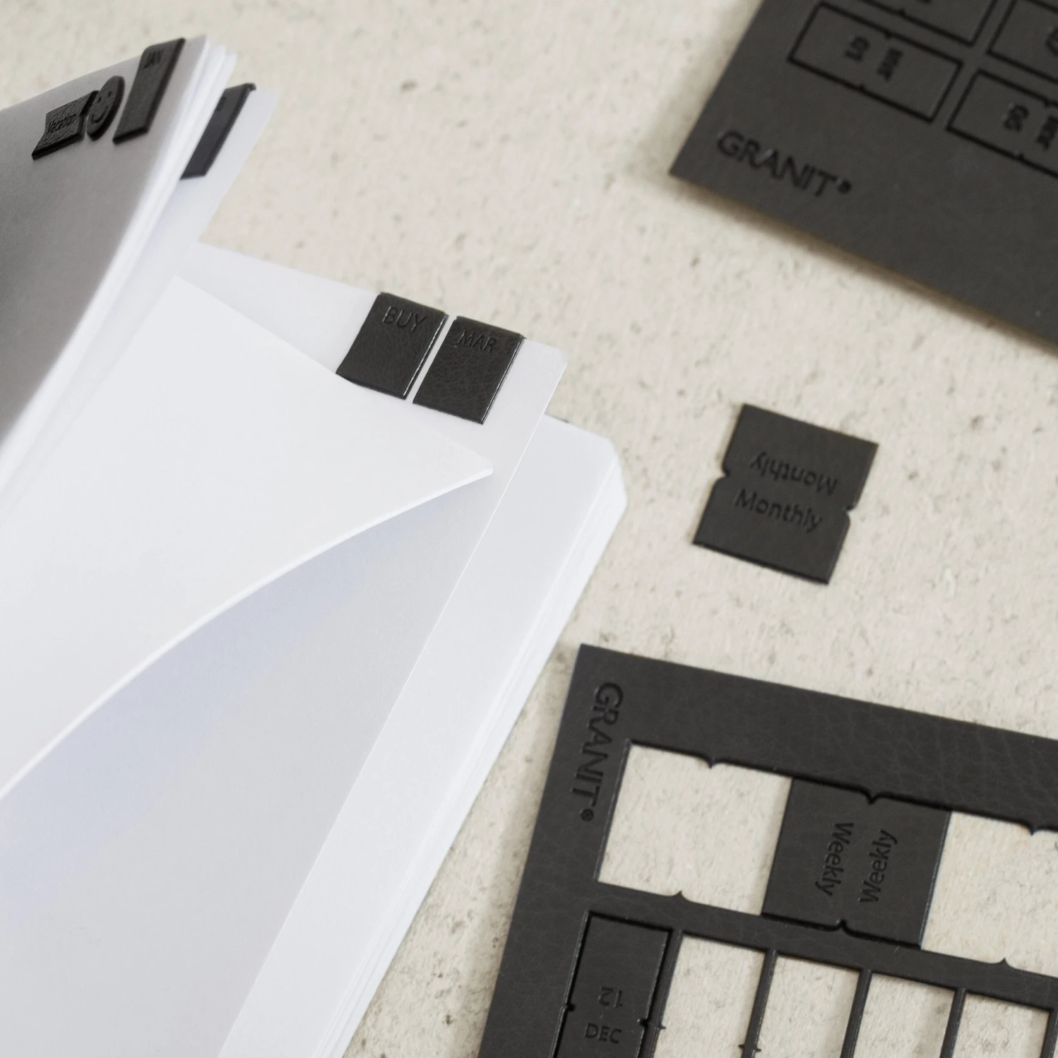 Kalendersticker PU Grau 1 Kalendersticker PU Grau