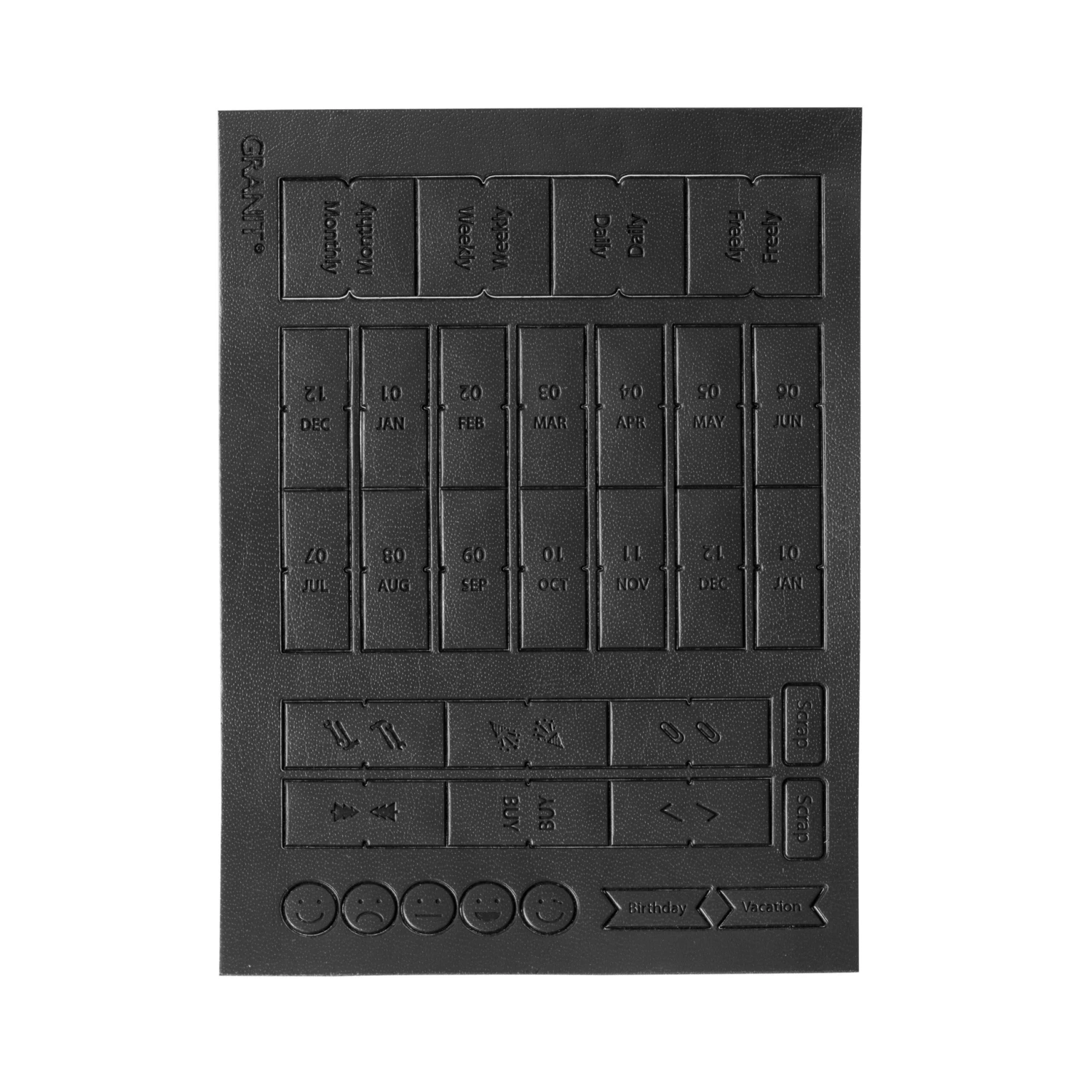 Kalendersticker PU Grau 2 Kalendersticker PU Grau – Bild 2