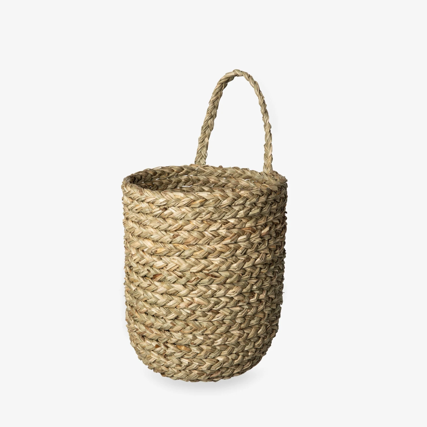 Wandkorb Rund Seegras 1 Wandkorb Rund Seegras