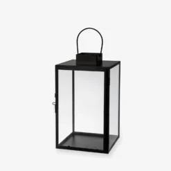 Laterne Metall Schwarz Klein