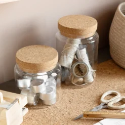 Glasgefäß Korkdeckel Klein 7 Glasgefäß Korkdeckel Klein -Günstig Haushaltsgegenstände 375278 20941 scaled