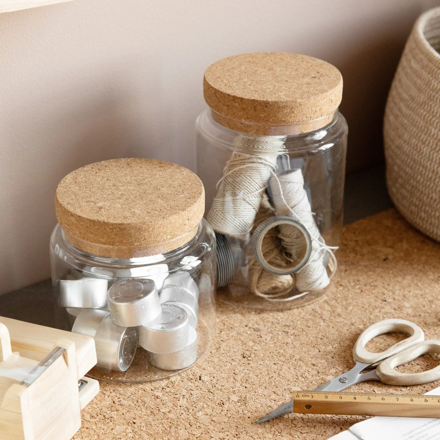 Glasgefäß Korkdeckel Klein 3 Glasgefäß Korkdeckel Klein – Bild 3
