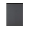 Notizblock Blank A4 Dunkelgrau