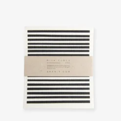 Geschirrtuch 2er-Pack Streifen Schwarz