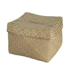 Korb Seegras Deckel 28x28cm