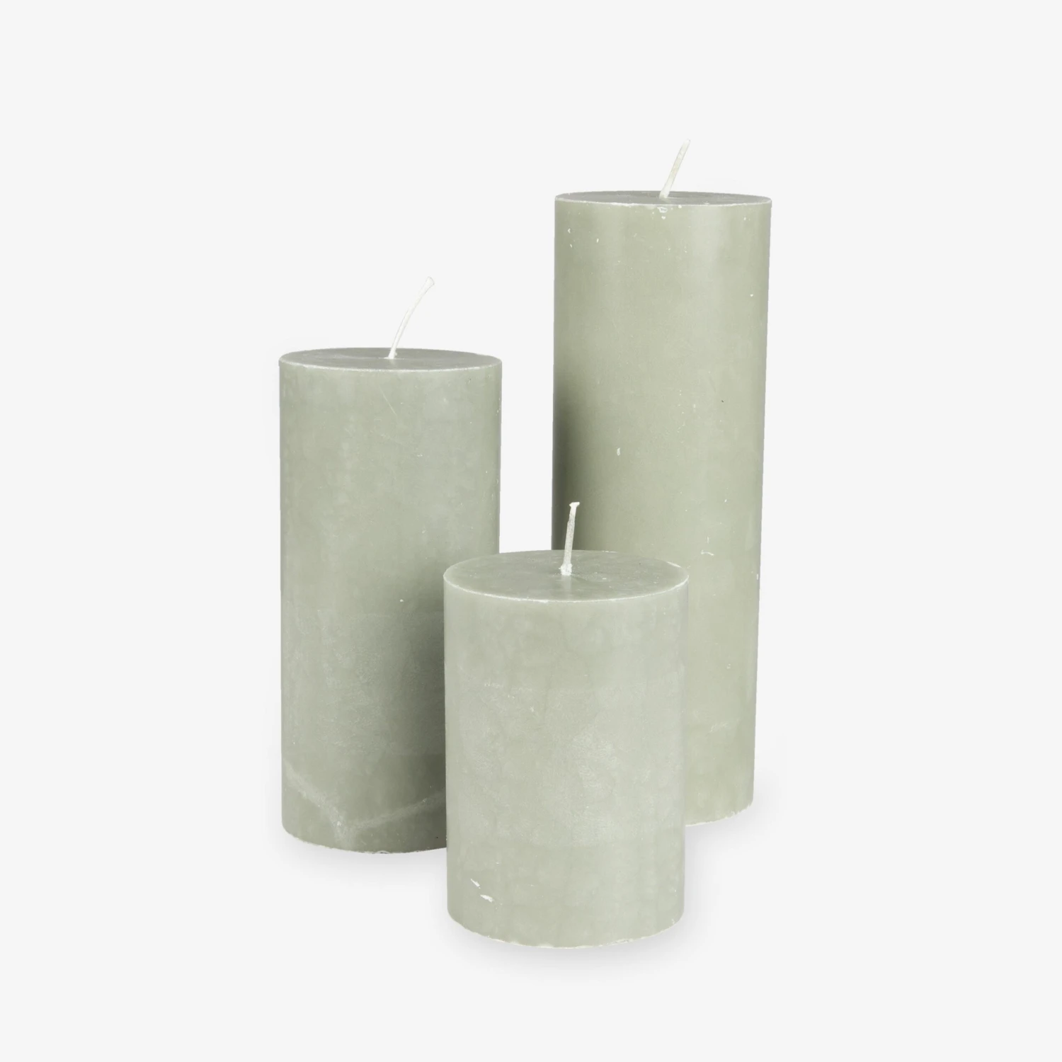 Blockkerze Stearin 15x7cm Hellgrün 2 Blockkerze Stearin 15x7cm Hellgrün – Bild 2