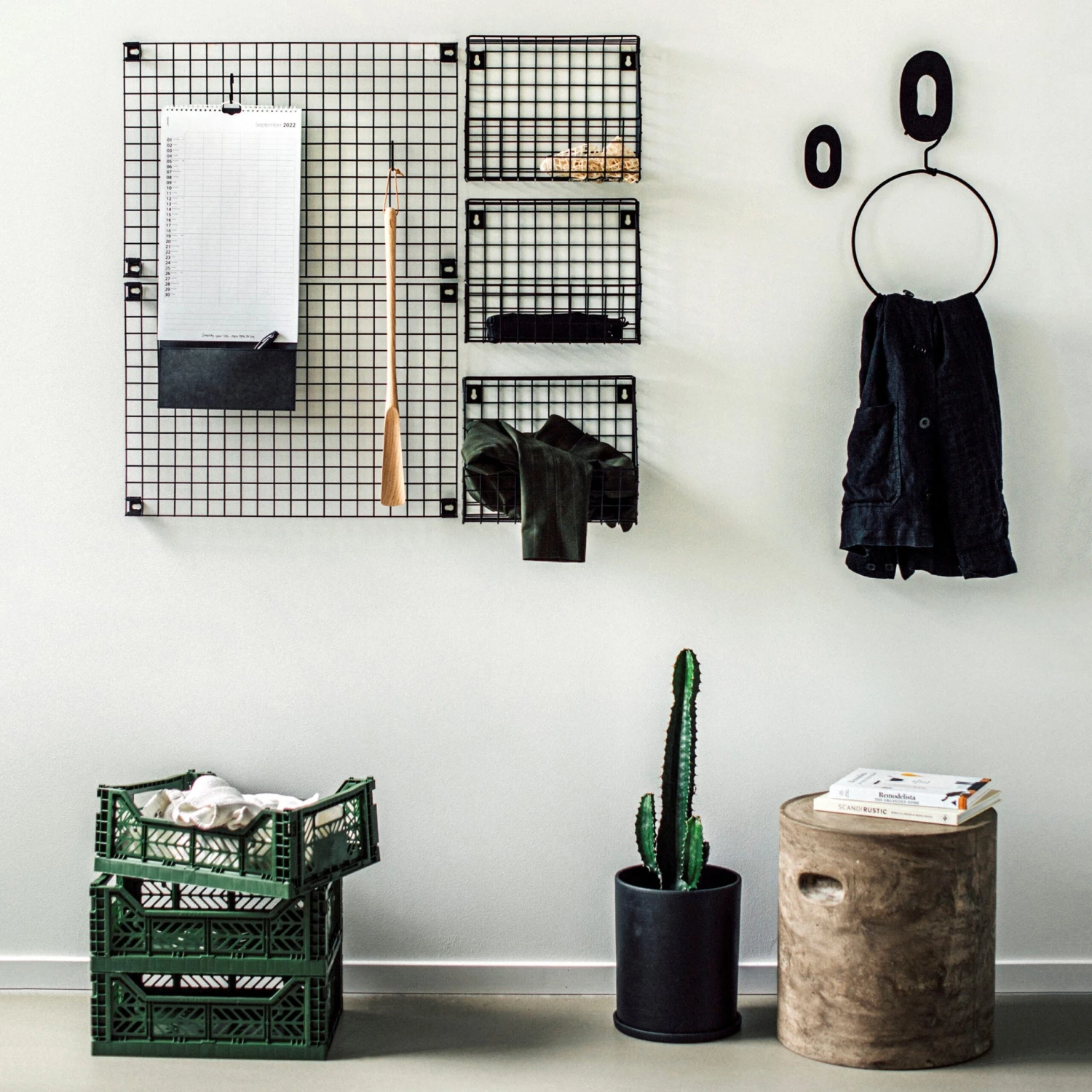 Aufbewahrungstafel Gitternetz 60 X 42 Cm Schwarz 5 Aufbewahrungstafel Gitternetz 60 X 42 Cm Schwarz – Bild 5