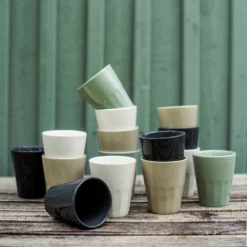 Becher Porzellan Grau -Günstig Haushaltsgegenstände 400488 27262 scaled