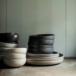 Schüssel Bruno Steingut 22 Cm Grau -Günstig Haushaltsgegenstände 400587 27515 scaled