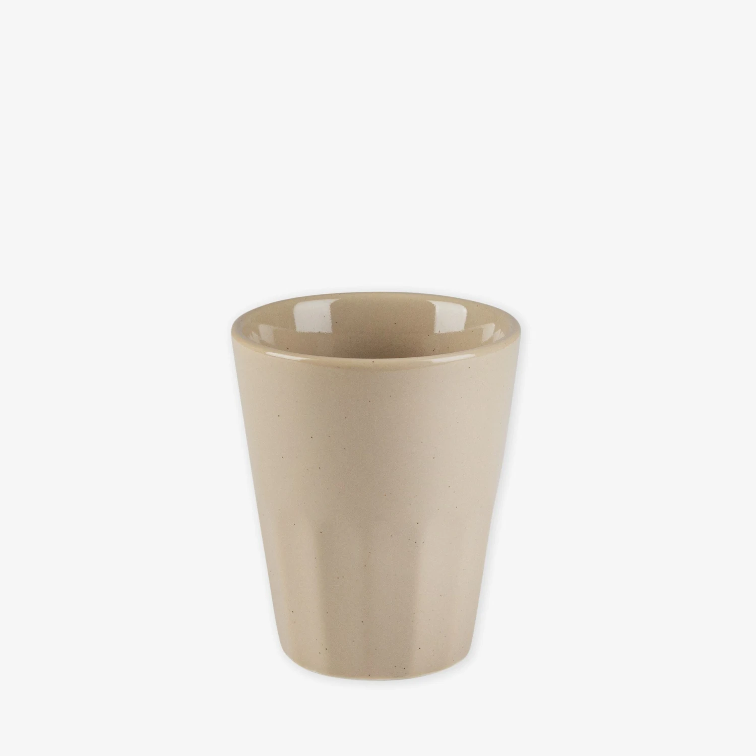 Becher Porzellan Sandbeige 1 Becher Porzellan Sandbeige