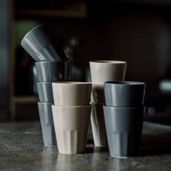 Becher Porzellan Sandbeige 8 Becher Porzellan Sandbeige -Günstig Haushaltsgegenstände 400737 28718 scaled