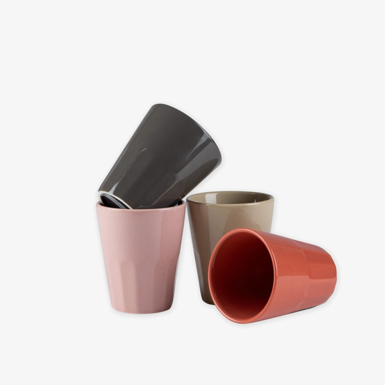 Becher Porzellan Sandbeige 6 Becher Porzellan Sandbeige – Bild 6