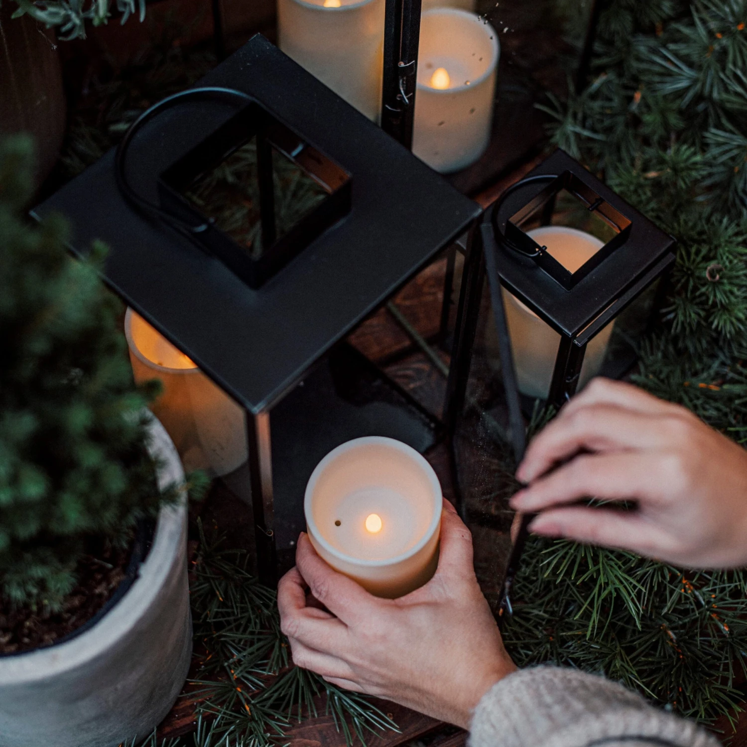 LED-Blockleuchte Timer Außenbereich 15 Cm 4 LED-Blockleuchte Timer Außenbereich 15 Cm – Bild 4