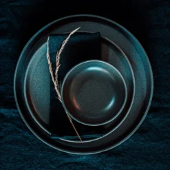 Teller Bruno Steingut 22 Cm Dunkelgrau -Günstig Haushaltsgegenstände 401212 30276 1 scaled