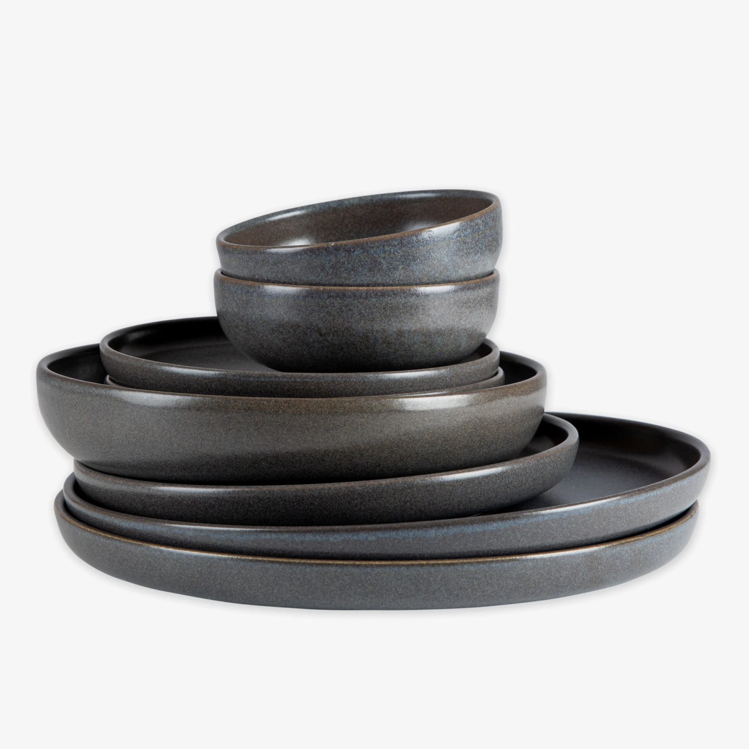 Schüssel Bruno Steingut 22 Cm Dunkelgrau 4 Schüssel Bruno Steingut 22 Cm Dunkelgrau – Bild 4