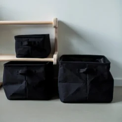 Korb Faltbar Groß Schwarz -Günstig Haushaltsgegenstände 401268 30618 scaled