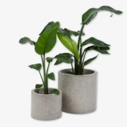 Pot Cement Terrazzo Ø19 Sand -Günstig Haushaltsgegenstände 401501 31877 scaled