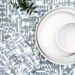 Serviette Stig Lindberg Wrap Grau -Günstig Haushaltsgegenstände 401873 34151 scaled