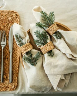 Serviettenring Jute 2er-Pack -Günstig Haushaltsgegenstände 401884 36894 scaled