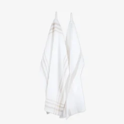 Küchenhandtuch 2er-Pack Beige/Weiß 50 X 70