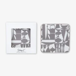 Untersetzer Stig Lindberg Wrap 4er-Pack Grau -Günstig Haushaltsgegenstände 401936 32962 scaled