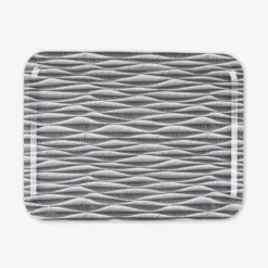 Tablett Stig Lindberg Korrugalion 43 X 33 Cm Grau