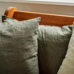 Kissen Leinen 50 X 70 Dunkel Khaki Grün -Günstig Haushaltsgegenstände 401962 35846 scaled