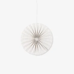 Papierdekoration Recycelt 15 Cm Streifen Beige