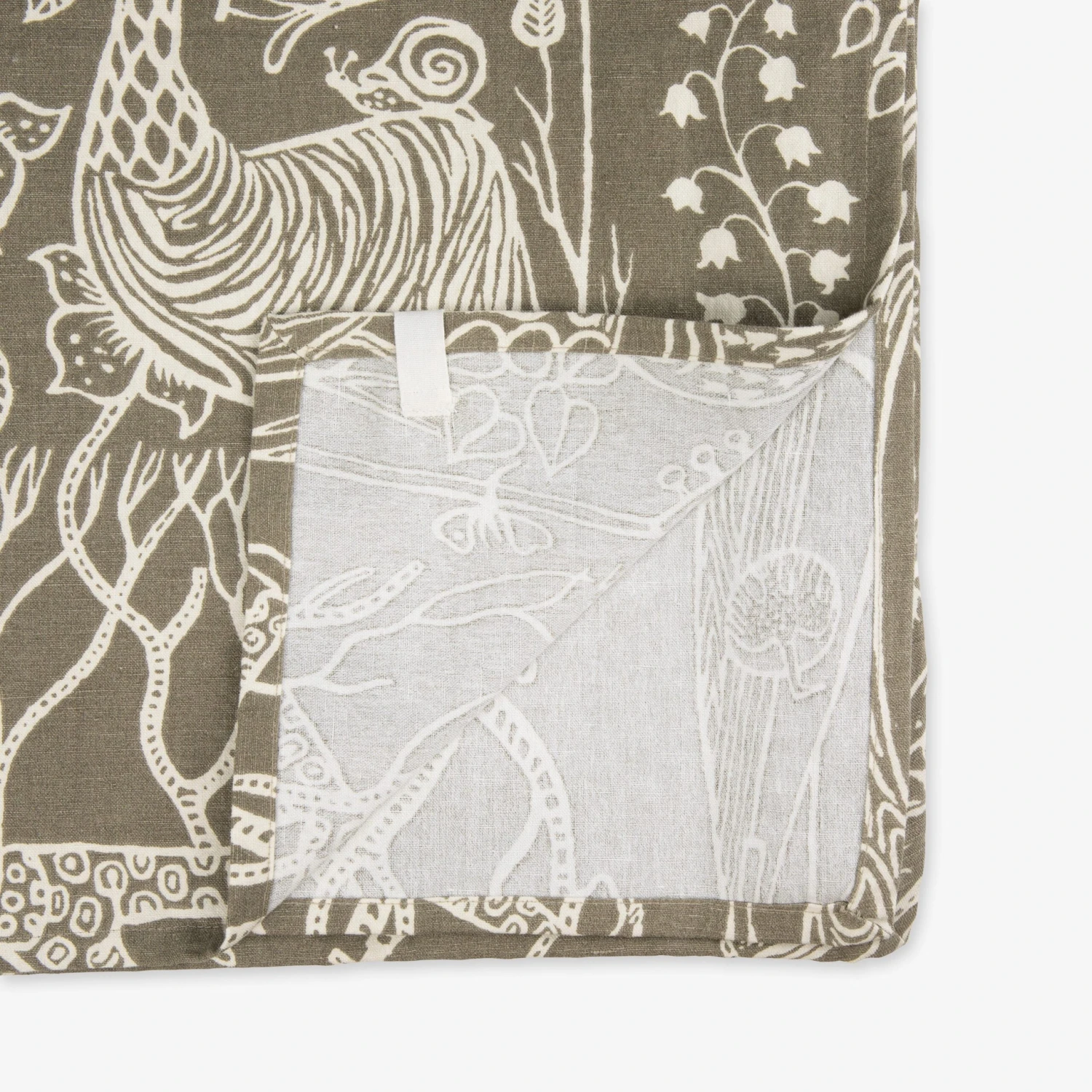 Tischdecke Stig Lindberg 140 X 250 Cm Poème D'Amour Hell Khaki Grün 3 Tischdecke Stig Lindberg 140 X 250 Cm Poème D'Amour Hell Khaki Grün – Bild 3