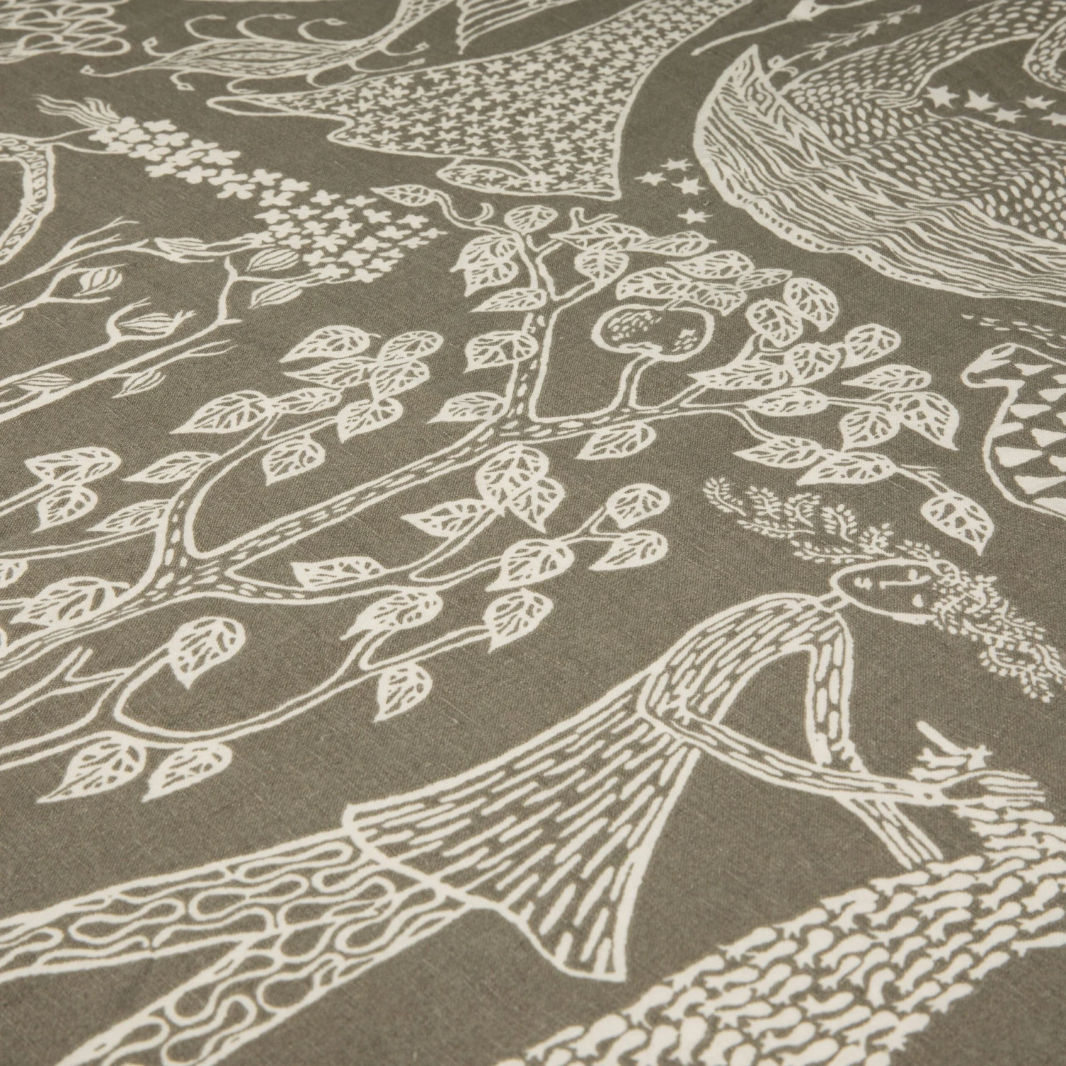 Tischdecke Stig Lindberg 140 X 250 Cm Poème D'Amour Hell Khaki Grün 5 Tischdecke Stig Lindberg 140 X 250 Cm Poème D'Amour Hell Khaki Grün – Bild 5