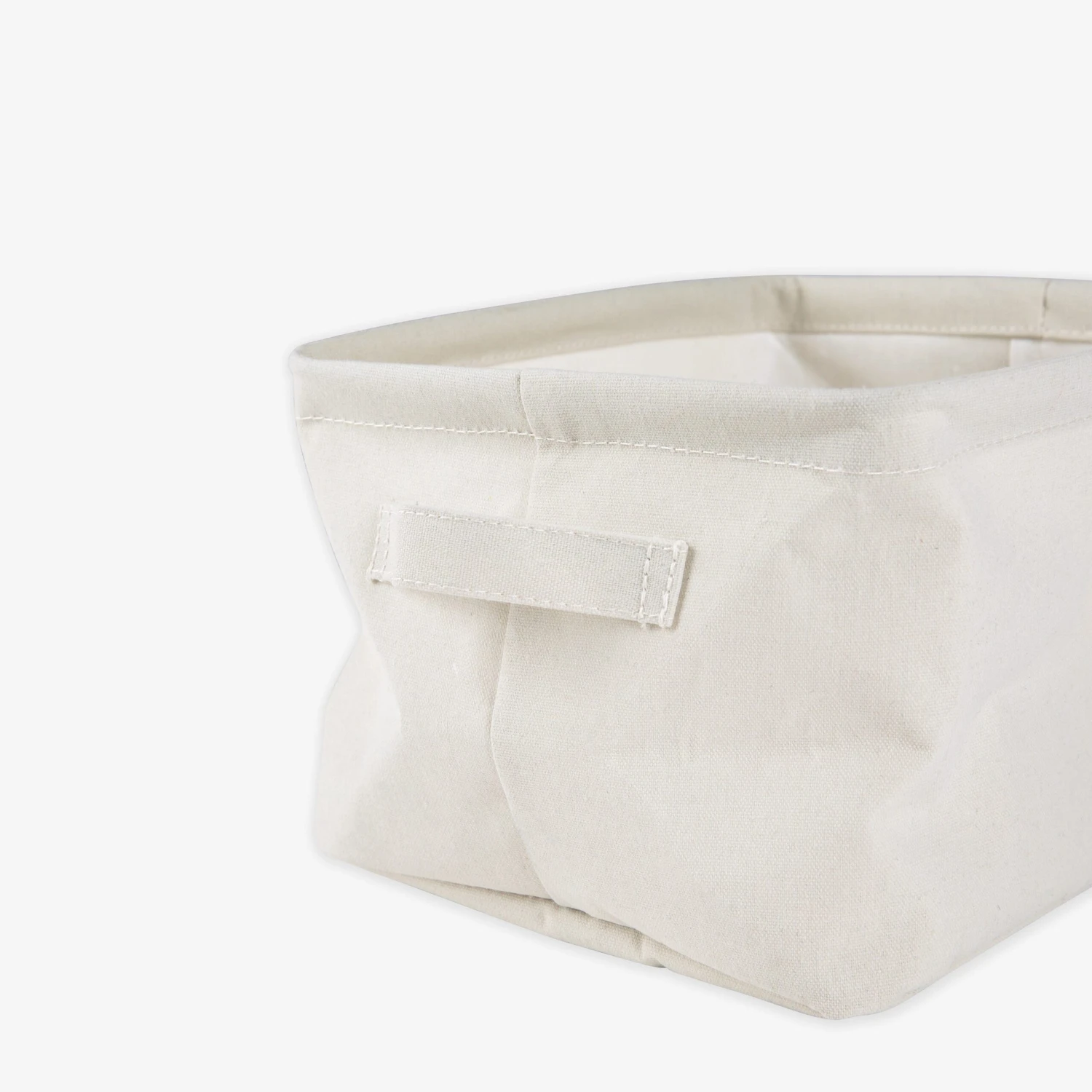 Foldable Basket Small Creme 2 Foldable Basket Small Creme – Bild 2