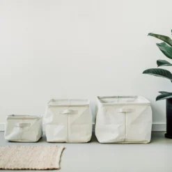 Foldable Basket Medium Creme -Günstig Haushaltsgegenstände 402368 35536 scaled