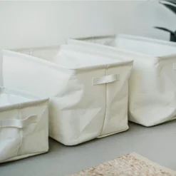 Foldable Basket Medium Creme -Günstig Haushaltsgegenstände 402368 35537 scaled