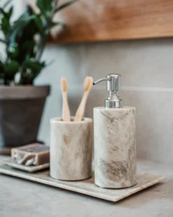 Seifenspender Beige Marmor -Günstig Haushaltsgegenstände 402531 37828 scaled