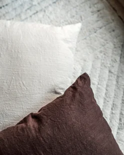 Cushion Linen Mix 50x50 Dark Brown -Günstig Haushaltsgegenstände 402546 37605 scaled