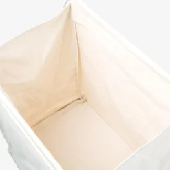 Wäschekorb Canvas/Metall Hellbeige -Günstig Haushaltsgegenstände 402550 37527 scaled