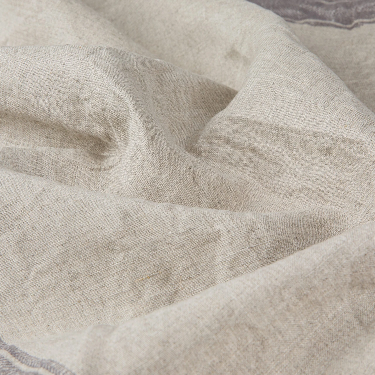 Küchentuch Leinen 50x70cm Natur/Grau 4 Küchentuch Leinen 50x70cm Natur/Grau – Bild 4