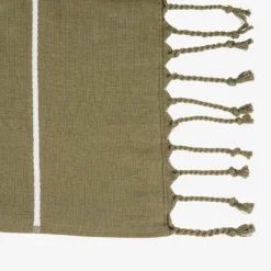 Handtuch Hamam Frottee Dunkles Khaki-Grün -Günstig Haushaltsgegenstände 402736 38748 scaled