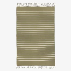 Handtuch Hamam Frottee Dunkles Khaki-Grün