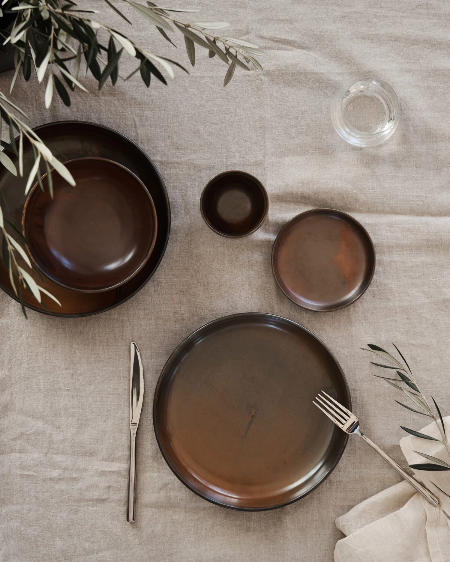 DUKA Toscana Essteller, 25 Cm, Braun 4 DUKA Toscana Essteller, 25 Cm, Braun – Bild 4